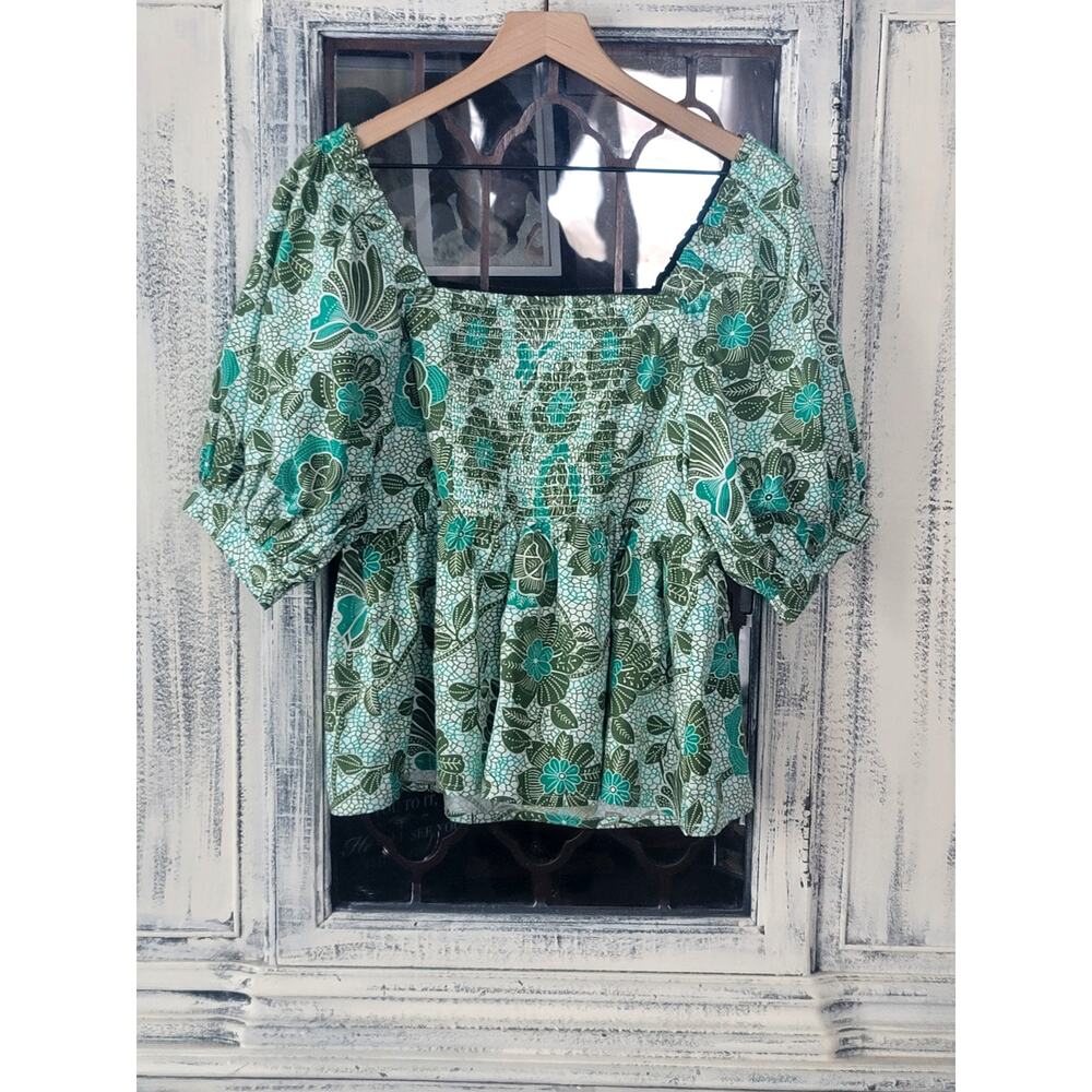 Anthropologie Nikasha Babydoll Poplin Blouse - XS Women - Picture 9 of 10